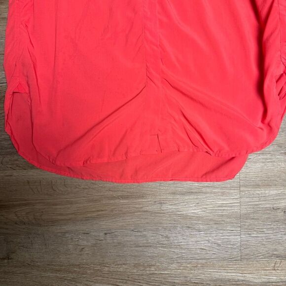 GAP Vibrant Coral Midi Dress with pockets - Picture 2 of 11